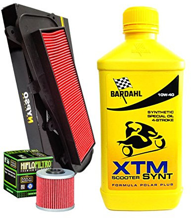 Kit tagliando Bardahl XTM Scooter 10W40 filtro olio aria Kymco People GTi 125