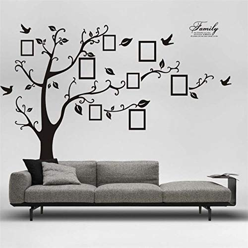 Diy Amovible Photo Arbre Pvc Stickers Muraux/Stickers Muraux Mural Art Décor À La Maison 180 Cm * 250 Cm 3D