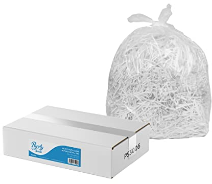 Blake & White 80L Capacity Standard Clear Sacks - Purely Smile Ultra Durable & Sustainable Recyclable Bin Bags - Heavy Duty Liners for Household, Office, and Kitchen - Box of 200 (Packaging may vary)