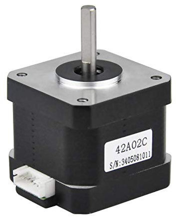 Rtelligent 42A02C Schrittmotor 2 Phasen Nema 17 Arduino Mini Stepping 42 Ncm 1,5 A Strom 38 mm Länge Bipolar 4,5 mm Welle mit 30 cm Kabel für 3D-Druck (42A02C-XH2.54, 1)