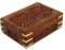 Ajuny Schmuckschatulle aus Holz mit Augen Blumen Design Dekorativer Andenken Schmuckhalter Geschenke