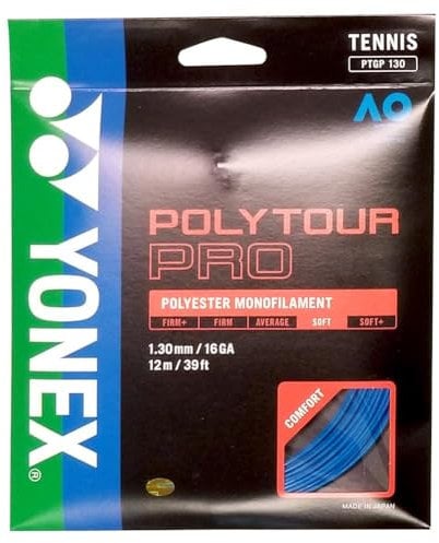 YONEX Poly Tour Pro - Set di corde da tennis (17 g, blu)