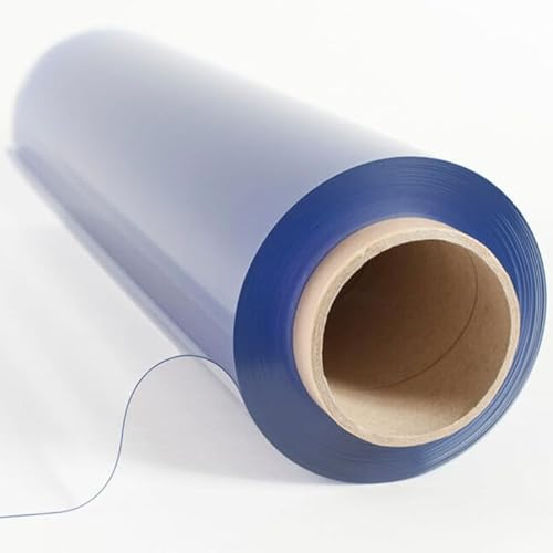 Telo PVC Trasparente Impermeabile per Interni ed Esterni, Taglio al Mezzo Metro Lineare, Vari Spessori e Altezze, Tovaglia Plastificata Copritavolo (ALTEZZA PEZZA 140 CM, SPESSORE 0,80 MM)