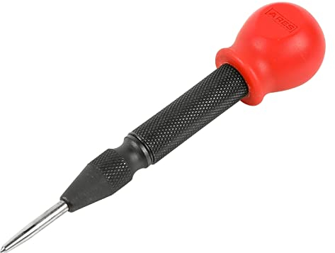 ARES 10022 – Automatischer Körner – 12,7 cm verstellbares federbelastetes Werkzeug – rutschfester gerändelter Griff – langlebige S2-Stahlspitze