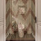 91x220cm Türvorhang Holzperlenvorhang 31 Stränge Holzperlenvorhang mit Zackenmuster aus Massivholz,Umweltschutz, ungiftig, geruchsneutral