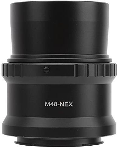 Akozon Teleskop Kamera Adapter 2 Zoll Astronomie Teleskop Verlängerungsrohr Kamera Adapter M48x0,75 mm M48-NEX Objektiv Adapter Ring T-Adapter für E-Mount Kamera