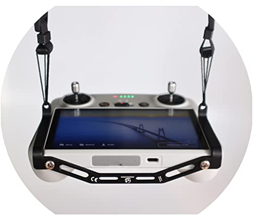 Roboterwerk Schultergurt Waagrechte Aufhängung aus Aluminium für DJI RC und DJI RC 2 Controller, Lanyard Zubehör, Drohnen Zubehör
