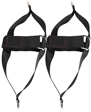 Foot Straps for Cable Machines, Glute Kickback Foot Strap Cable Machine Back Strap for Foot, Ankle Foot Shoe Strap Fitness Machine Attachment Home and Gym Workout Pull Traction Tool(Gold)