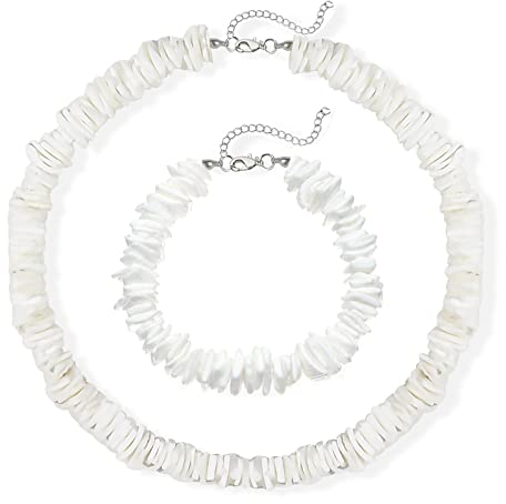 choice of all Goldfarbene Muschel-Anhänger-Halskette für Damen, Muschel-Halskette, weiße Puka-Muschel-Halsketten, hawaiianischer Strandschmuck, Sommerschmuck für Frauen, Geschenk für Urlaub