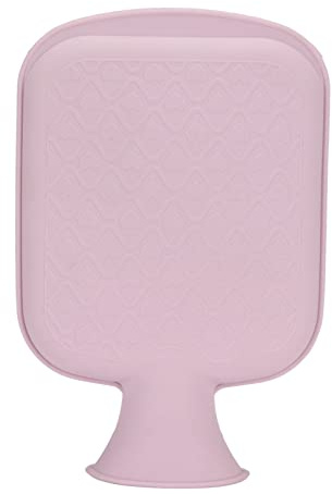 Hot Water Bottle 800ml Microwave Soft Silicone (Purple)