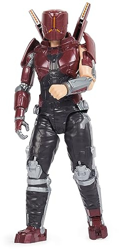DC Comics, Carapax Action Figure Red Dress 12 Detailed Sculpture Articulated Blue Beetle Collectible Toy for Boys Girls Ages 3+
