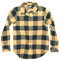 KAVU Zaunkönig Hemd - Flanell Plaid Button Up, Mond Gold, X-Klein