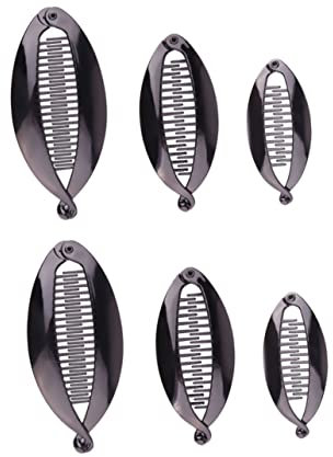 minkissy Barrettes Banane 6 Pièces Ronde Épingle À Cheveux Française Accessoires De Coiffure Pinces À Cheveux Pour Le Coiffage Petites Pinces À Banane Pour Cheveux Fins Pince Banane Queue