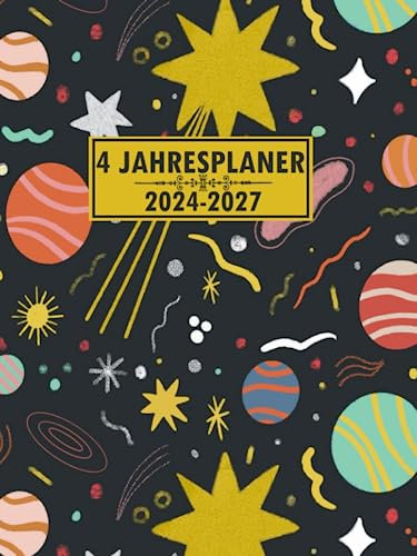 Planer 2024-2027: Monatsplaner 2024-2027 Din A5 , 4 jahres planer 48 Monate , mit Deutschlands gesetzliche Feiertage ,Festtag , Ereignisse , Kalender & Organizer