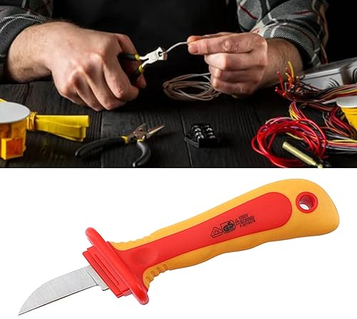 Electrician's Knife, 1000V Antimagnetic Electrician's Knife, High Voltage Resistant, Short Circuit Prevention, with Soft