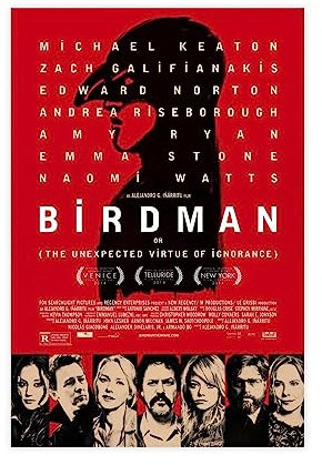 EYEZER Filmposter Birdman, 4 Stück, Leinwand-Poster, Wandkunst, Dekor, Bild, Gemälde für Wohnzimmer, Schlafzimmer, Dekoration, ungerahmt, 30 x 45 cm