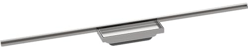 hansgrohe RainDrain Minimalistic - Fertigset Duschrinne, befliesbare Abflussrinne 1000mm, Bodenablauf Dusche