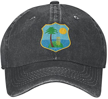 501 Flagge des West Indies Cricket Board Damen Herren Cotton Cap Atmungsaktiv Baseball Kappe Mütze Leicht Angeln Hüte Baseball Kappen Für Wander Kletter Sport