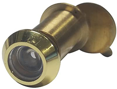 VASALAT 1183 ANG-14-AN-LATON-PU Türgucker ø 14 mm, Weitwinkel 170°, TS 25-45 mm, Messing poliert,