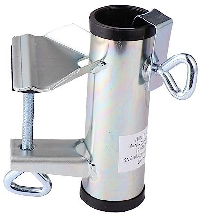 Yardwe Garden Cantilever Parasol Clip Stand Heavy Duty Umbrella Base Bracket for Outdoor Use