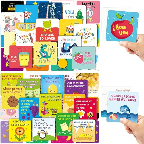 SYOZPXY 120Pcs Lunch Box Notes for Kids, Cute Lunch Box Notes, Lunch Box Cards That Encourage Affirmation, Both Boys and Girls, Lunchbox Notes for Kids