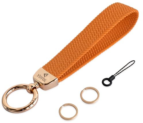YOYOL Elastisches Schlüsselband am Handgelenk,Schlüsselanhänger, Schlüsselring, Cooler Schlüsselanhänger für Männer und Frauen…