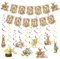 Ostern Dekorationen, Frohe Ostern Banner, Ostereier Girlande Hase Hängende wirbelt Ostern hängende Dekoration für Haus Schule Büro Ostern Party Supplies