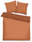 TOM TAILOR Satin-Bettwäsche, 2*80x80 cm + 200x220 cm, 100% Baumwolle/Satin, mit Doppelnaht am Kissen, Wendemotiv und farbigem Markenreißverschluss, TWO-TONE SOLID COLORS Orange (Warm Coral)