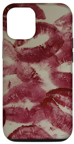 iPhone 15 Pro kisses lipstick marks lips for women girls makeup lover Case