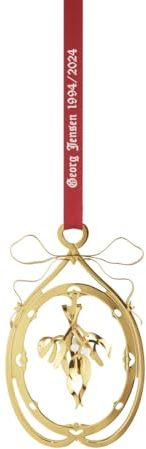 Georg Jensen - Weihnachtsmobile Mistelzeig 1994/2024, vergoldet