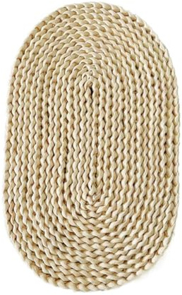 2er Set Ovale Platzsets,Natürlichem Platzset,Gewebtes Maisschale Tischsets,Handgefertigtes Gewebtes Platzsets,Rattan Tischsets,Rustikale für Esstisch Tischmatte für Hochzeit,Party,Esszimmer,30x45cm