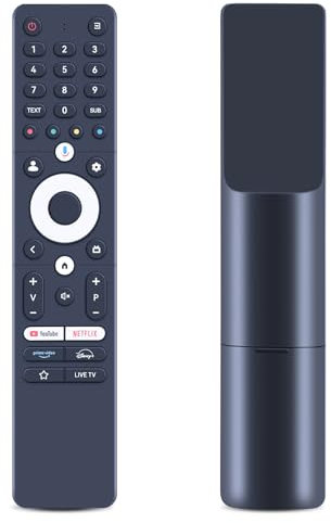 GOUYESHO Nuovo telecomando di ricambio RC112GH RC112GHW per Thomson OLED Smart Android TV 32QG4S14 40QG4S14 43QG4S14 50QG4S14 55QG4S14 65QG4S14 32FG2S14 40FG2S14 43FG2S14 32FG2S14C (Funzione vocale)