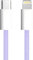 APM Cavo per iPhone USB C, caricatore iPhone [certificato Apple MFi], nylon intrecciato viola, cavo USB C ricarica rapida, connettore Lightning, ultra durevole, per iPhone 14/13/12.., iPad, AirPods