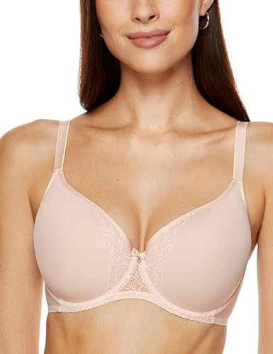 Gorteks Charme-b5 Soutien-Gorge moulé, Rose poudré, 80C Femmes