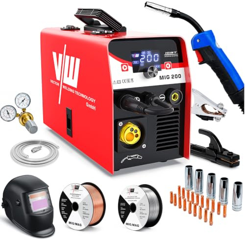 VECTOR WELDING 4-in-1 Kombischweißgerät 200A, IGBT Inverter Schweißgerät