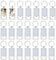 , 30 Pack Sublimation Bottle Opener Blanks Metal Personalized Photo Keychains Key Rings for DIY Picture Rectangle Silver