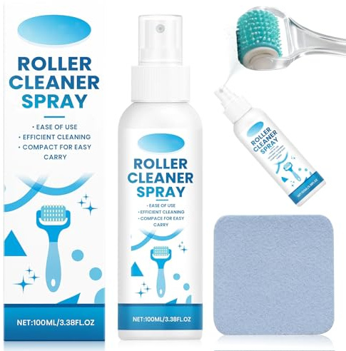 Microneedling Reinigungsspray 100 ml mit Mikrofasertuch, Desinfektionsspray für Microneedling Roller und Derma Roller, Pflege nach der Anwendung, Kompakte Größe 15 x 4 x 4 cm