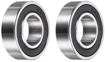 QUARKZMAN 204012-2RS Nicht-Standard Kugellager 20x40x12mm ID/OD/D 2 Stück | Dicke Lager Doppelt Gummi Versiegelt Chromstahl Lager für Industriemaschinen