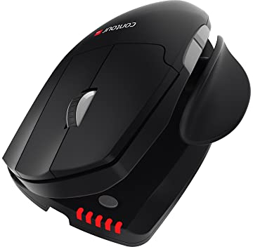 Contour Unimouse - Souris Primée Ergonomique avec Soutien du Pouce | Souris sans Fil | Souris Verticale pour Droitiers | Angle de 35 à 70 Degrés | 6 Boutons + Molette | pour Windows et Mac