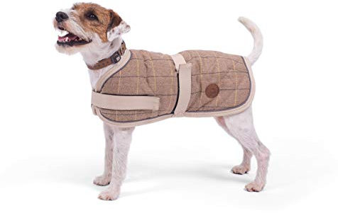 Petface Tan Tweed Hundemantel, 45 cm