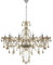 TRY-YEAN Lámparas de Araña de Coñac Lampara Cristal Colgante Clásico 10 Luces Lámparas Techo Lagrimas K9 Cristal Candelabro con Cadena Ajustable para Dormitorio, Salón, Comedor, Restaurante E14
