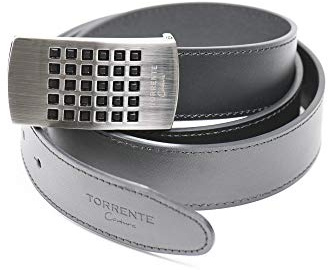 Torrente – vändbälte svart/brun – läder – justerbar storlek – mått: 120 x 3,5 cm – avtagbart spänne – herrbälte Couture 8, svart, svart, 120