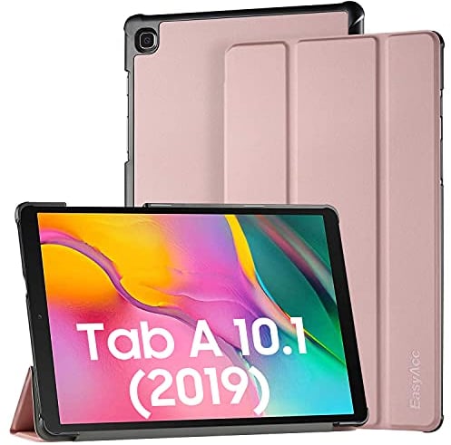 EasyAcc Hülle Kompatibel mit Samsung Galaxy Tab A 10.1 2019 T510 T515 - Ultra Dünn mit Standfunktion Slim PU Leder Schutzhülle