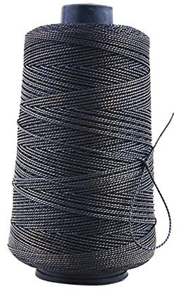 Filo cerato per cucito in pelle di nylon resistente per scarpe artigianali Riparazione nero
