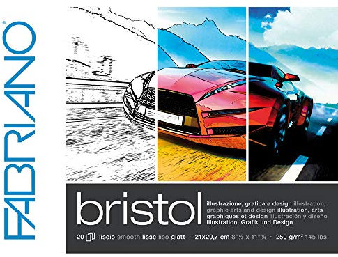 CREATIV DISCOUNT Bristol Block A4, 250g/qm, 20 Blatt