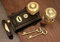 Period Door Knob Set Antique Cast Iron/Brass Davenport Door Rim Lock (5 Choices) (Bloxwich 60mm)