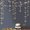 Pink Blume 52 Ft Champagner Gold Diamant Herz hängend Banner Doppelseitig Glitter Papier Metallic Girlande für Junggesellinnenabschied Hochzeit Jahrestag Dekoration für Geburtstag Party
