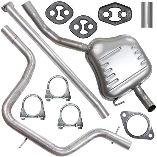Schalldämpferset Abgasrohr Mitteltopf Endschalldämpfer Auspuff Endtopf für Galaxy 2 II WA6 Mondeo 4 IV MK4 S-Max 1 I MK1 1.8 TDCI 2.0 TDCI