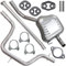 Schalldämpferset Abgasrohr Mitteltopf Endschalldämpfer Auspuff Endtopf für Galaxy 2 II WA6 Mondeo 4 IV MK4 S-Max 1 I MK1 1.8 TDCI 2.0 TDCI