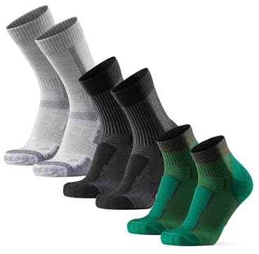 DANISH ENDURANCE Hiking Combo 43-47 Multicolor (1xGrey, 1xBlack, 1xDark Green) 3-pack